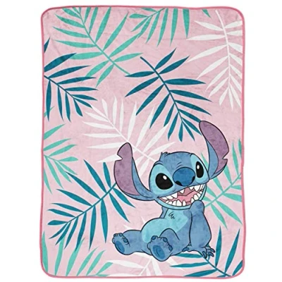 Imagen de Jay Franco Manta Suave de Forro Polar Microfibra Lilo y Stitch Disney 130 x 150 cm