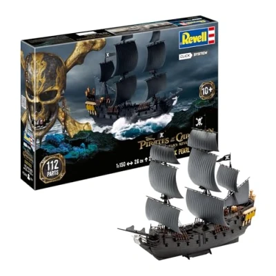 Imagen de Revell Pearl (Easy Click) RV65499 Pirati dei Caraibi, 1 juego de 150 modelos Black Pear RC, 26 x 23,5 cm alto