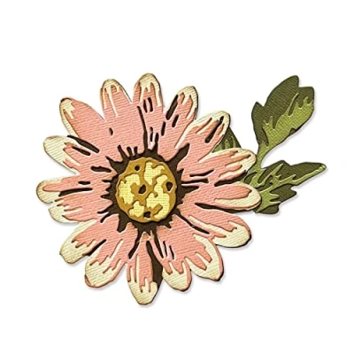 Imagen de Sizzix 666283 Juego Unidades, diseño de Flores Troqueles Thinlits Blossom, Paquete 7, Tim Holtz, 666283, Multi Colour, One Size