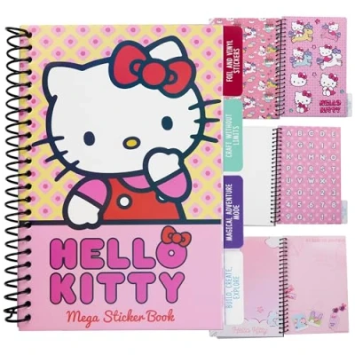 Imagen de Hello Kitty Libro de Pegatinas para Niñas y Adolescentes, Pack 28 Hojas