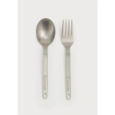 Imagen de Snow Peak Fork &amp; Spoon Set Cubiertos camping gris 2015