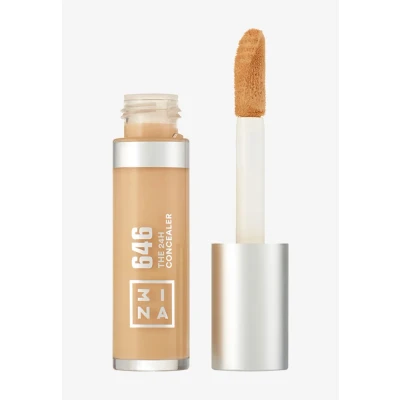 Imagen de 3INA MAKEUP The 24H Concealer 646 Oro Corrector de Duración Cobertura Media a Alta con Fórmula Ligera Aplicador en esponja Ojeras Vegan Cruelty Free