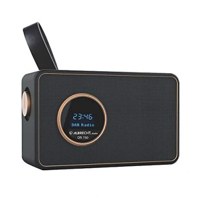 Imagen de Albrecht DR750 Dab+/FM Radio con asa, 27750, Digital portátil Sonido cristalino batería integrada o alimentación de Red, Posible transmisión música a través Smartphone, Color: