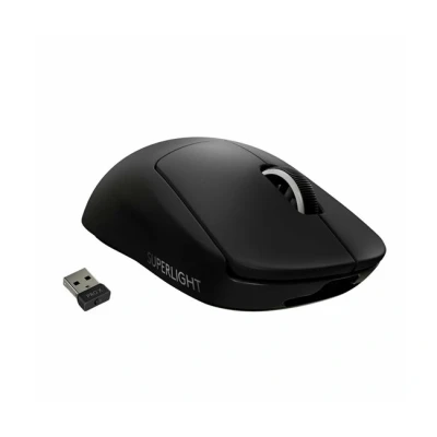 Imagen de Logitech G PRO X SUPERLIGHT Ratón Gaming Inalámbrico, Captor HERO 25K, 25,600 DPI, Ultraligero con 63g, Peso Reducido, 5 Botones Programables, Batería Larga Duración, PC/Mac Negro