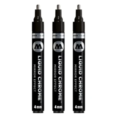 Imagen de Rotulador Molotow Liquid Chrome (con tinta especial para un verdadero efecto espejo) 4 mm