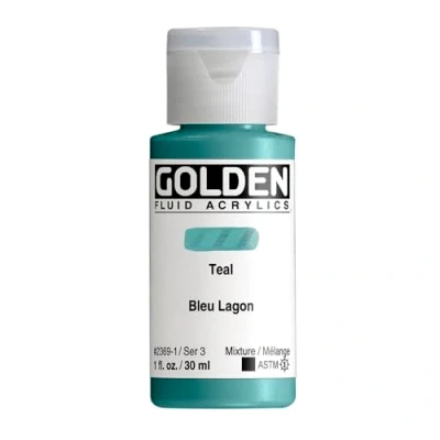 Imagen de Pro Art Teal Golden líquido acrílico, Multicolor