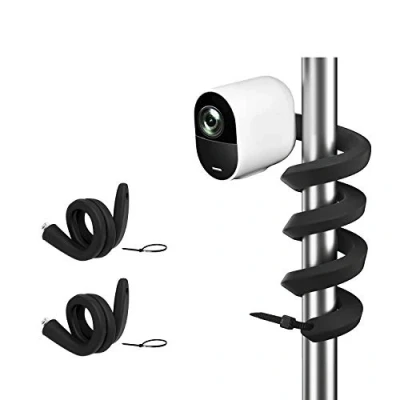 Imagen de HOLACA Soporte giratorio flexible para Monitor de bebé Arlo Pro 4 3 2 EufyCam 2C 1 y Ultra 4K Baby Go cámara interior (negro, unidades)