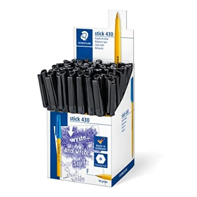 Imagen de Staedtler 430 F Bolígrafo de bola (50 unidades), color negro