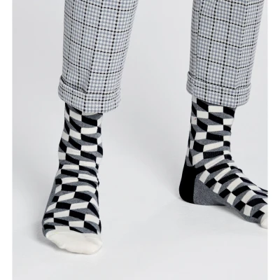 Imagen de Happy Socks Filled Optic Sock Calcetines, Multicolor (Multicolour 901), 4/7 (Talla del Fabricante: 36 40) para Mujer