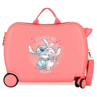 Imagen de Joumma Disney Stitch Cuddle me Maleta de Cabina Rosa 33x50x20 cms Rígido 2 kgs Cierre combinación Lateral ABS 33 L Equipaje Mano
