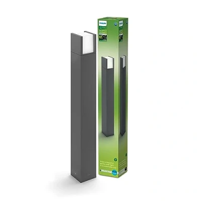 Imagen de PHILIPS Luz LED Arbour ultra eficiente para exteriores [antracita 1 x 3,8 W] 3000 K blanco. el hogar, jardín, patio, iluminación ahorro de energía.