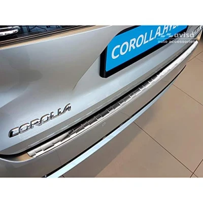 Imagen de Avisa Protector del Parachoques Trasero Inoxidable Compatible con Toyota Corolla XII Combi 2019 (Incl. GR Sport) &amp; Suzuki Swace 2020 &#039;Ribs&#039;