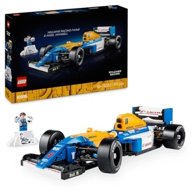 Imagen de Lego Icons Williams Racing FW14B y Nigel Mansell Maquetas para Construir Adultos con Minifigura, Kit de Coche Fórmula 1, Regalo Hombres Padres Fans la F1 10353