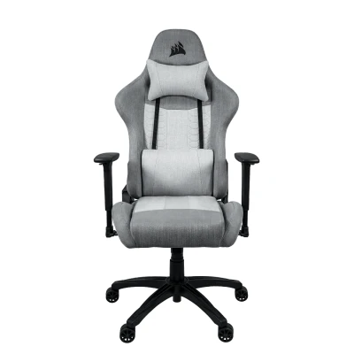 Imagen de Silla gaming Corsair TC100 Relaxed, Transpirable, Reposabrazos 2D, Inclinación 160, Gris