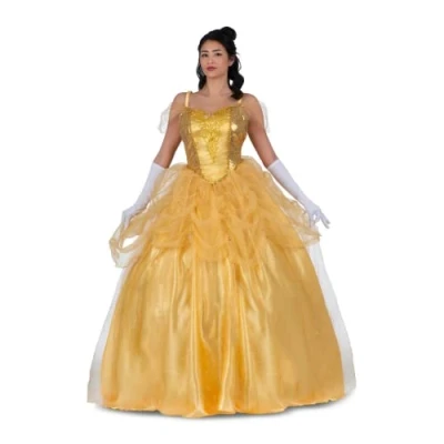 Imagen de VIVING Disfraz Princesa Bella Encantada M (Vestido, guantes y enaguas)