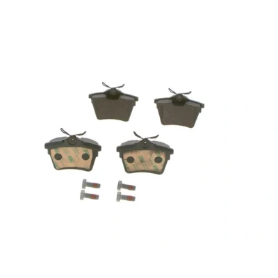 Imagen de BOSCH 0 986 494 095 Juego de pastillas freno Low Metallic con instrucciones montaje, Chapa antichirridos, tornillos PEUGEOT: 407 Berlina