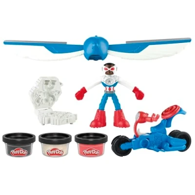 Imagen de Play Doh Captain America Moto Slicer