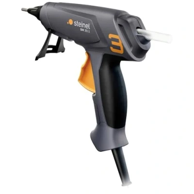 Imagen de Steinel GlueMatic 3011 Pistola termofusible, incluye barritas de adhesivo termofusibles con un diámetro Ø 11 mm y boquilla intercambiable, ideal para reparaciones manualidades