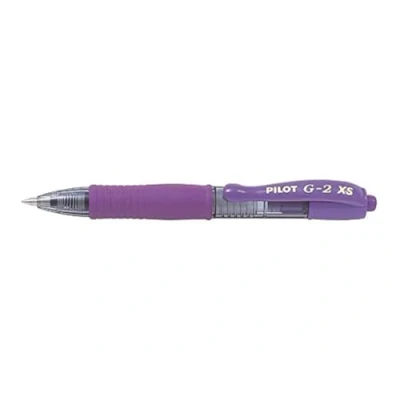 Imagen de Pilot Lote de 6 bolígrafos tinta gel G2 XS7 PIXIE (0,7 mm), color morado