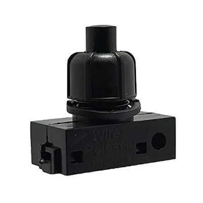 Imagen de Empotrable Impresión Interruptor Negro para Lámpara 250 V 2 A