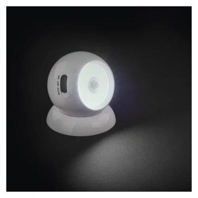 Imagen de EMOS Luz nocturna LED con sensor COB en blanco frío, funciona pilas (3 x AAA) Soporte magnético para una fácil orientación 3 modos: AUTO/ON/OFF Alcance de 15m, 30 s duración