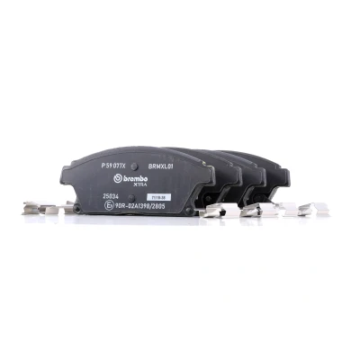 Imagen de BREMBO P 59 077X Juego de pastillas freno con avisador acústico desgaste Chapa antichirridos accesorios OPEL: Astra J Sports Tourer