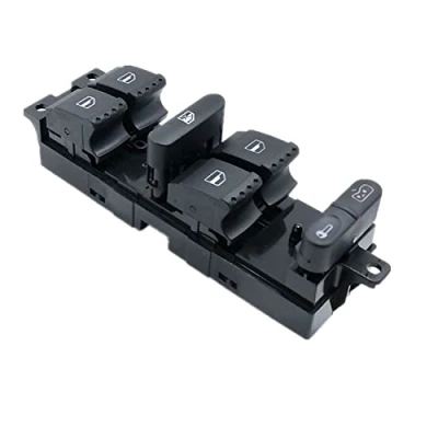 Imagen de LEDFEWAG Interruptor Mando Elevalunas Botonera de Ventana del conductor 1J4959857D Compatible para Golf 4 Jetta Bora Passat B5 Seat Leon Toledo