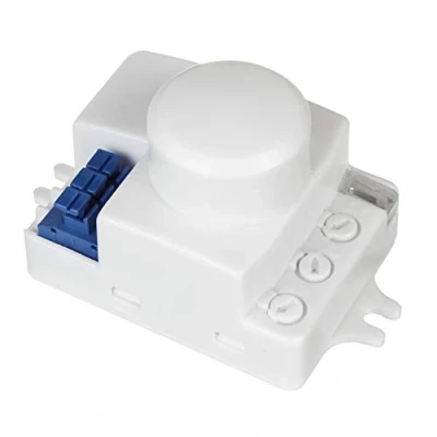 Imagen de Maclean MCE323 Sensor de movimiento por microondas con intensidad luz ajustable, sensibilidad al tiempo iluminación