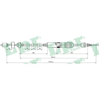 Imagen de LPR C0471C Cable de Embrague con reajuste automático RENAULT: LAGUNA 1, 1 Grandtour
