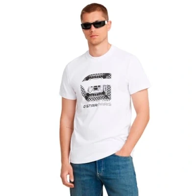 Imagen de G Star para Hombre Camiseta Paris, Blanco (White D25706 C336 110), M