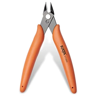 Imagen de Alicates de Corte Mini Precision Diagonal Cortador Lateral con Mango Goma Antideslizante para Reparación la Industria Electrónica,Procesamiento Joyas,Fabricación Modelos