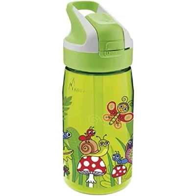 Imagen de LAKEN Botella de Agua Summit Bugs Verde limón (0,45 L), Adultos Unisex, Talla Única