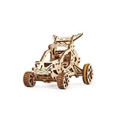 Imagen de UGEARS Mini Buggy Puzzle 3D para niños y Adultos Kit de Modelo mecánico vehículo Motor pequeño Kits Madera Construir Magnífico Regalo niñas