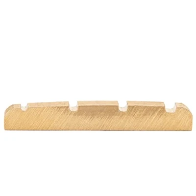 Imagen de Musiclily Basic 43mm Bajo Cejuela de Latón Ranurada Nut para 4 Cuerdas Precision Jazz Bass 43x3,5x6mm