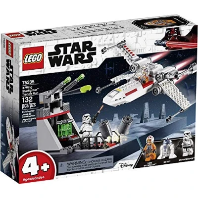 Imagen de LEGO Star Wars Asalto a La Trinchera del Caza Estelar Ala X, juguete de construcción nave espacial Guerra las Galaxias (75235)