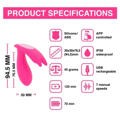 Imagen de Vibrador ideal para parejas Eidolon color rosa de MagicMotion
