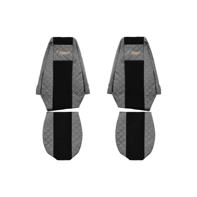 Imagen de F CORE Elegance Q FX09 GRAY Cubreasiento gris textil, Ecopiel