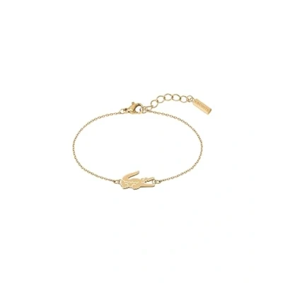 Imagen de Lacoste Pulsera de cadena para Mujer Colección CROCODILE, Oro (Carnation Gold), Talla única
