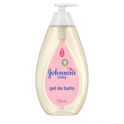 Imagen de Johnson&#039;s Baby baño suave (1 x 750 ml), gel de para bebé que limpia con suavidad, ducha infantil fórmula No llores más, jabón bebés recién nacidos