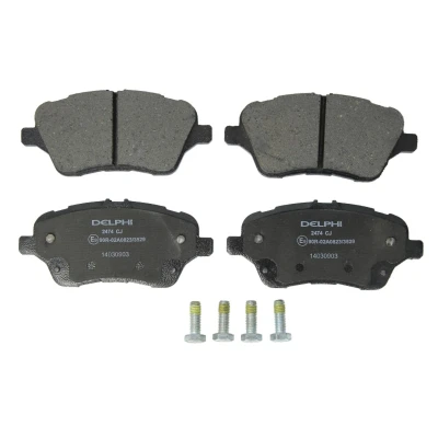 Imagen de DELPHI LP2474 Juego de pastillas freno no preparado para indicador desgaste Chapa antichirridos con accesorios FORD: Transit Courier Furgón