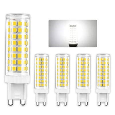 Imagen de COITROZR Bombilla LED G9, 10W G9 Lámparas 1000Lm Dimmable, Reemplazo Para Halógenas De 80W 100W, AC 220 240V Sin Parpadeo, 5 Paquete,Cool white 6000k