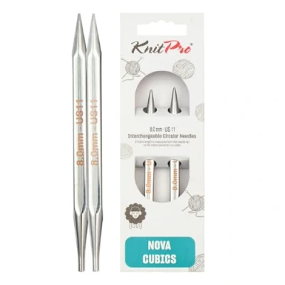 Imagen de Knit Pro KnitPro Nova Cubics Puntas de Aguja Circular Intercambiables Especiales 8.00mm 1 Unidad