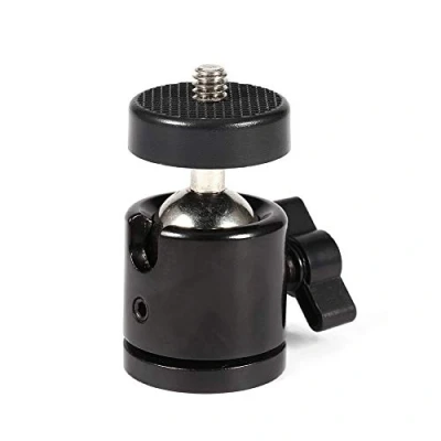 Imagen de Yunir Mini rótula esférica, Montaje con Soporte de esférica 360 , para trípode cámara 1/4 &quot;y Flash 3/8&quot;