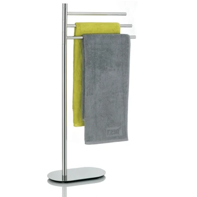 Imagen de Kela toallero Vertical 85cm, Giratorio, con 3 toalleros, LUCIDO, Acero Inoxidable Cromado, Brillo