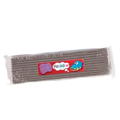 Imagen de Losa de plastilina un solo color, 400 g, gris, compuesto modelado para animadores profesionales y fabricantes modelos, nunca se seca, hace esculturas, modelos animaciones Stop Motion
