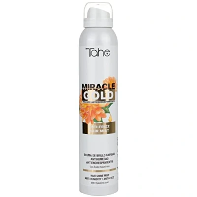 Imagen de Tahe Miracle Gold Bruma de brillo capilar antihumedad y antiencrespamiento, 200 ml