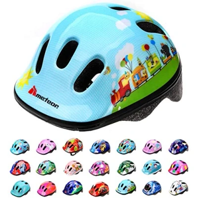 Imagen de Casco Bicicleta Bebe Helmet Bici Ciclismo para Niño Cascos Infantil Patinete Montaña BMX Carretera Skate Patines monopatines MV6 2 (XS(44 48cm), Flower)