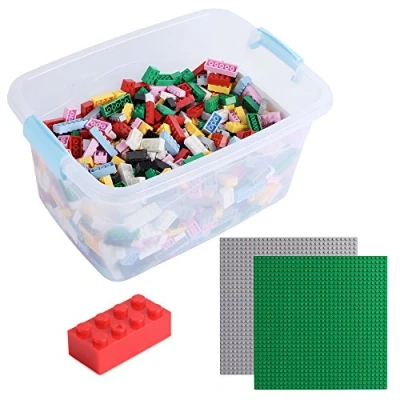 Imagen de Katara Juego De 1264 Ladrillos Sueltos En Caja Con 2 Placas Construcción 100% Compatibles Lego Classic, Sluban, Papimax, Q bricks, Multicolor XL (1827) , color/modelo surtido
