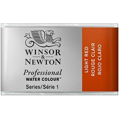 Imagen de Winsor &amp; Newton Acuarela Profesional Pintura de Acuarela, Alta Luminosidad, Resistente a la Luz, Calidad Archivo, Godet, Color Rojo Claro