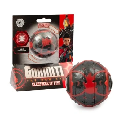 Imagen de GORMITI THE NEW ERA Elesphere de Fuego con Luces Role Play, Bola Esférica Puzzle, Alinea todos los Elementos para Iluminarla, Sensores Laterales Aumentan Luz Cada Movimiento, Famosa (GRV01100)